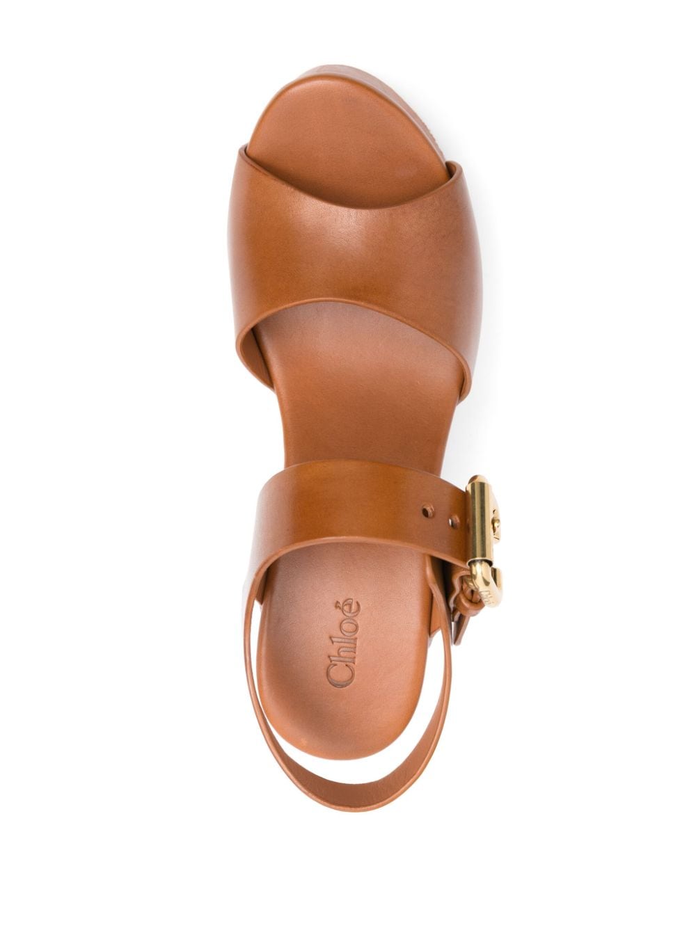 CHLOÉ Elegant Leather Clogs with Block Heel - 110mm