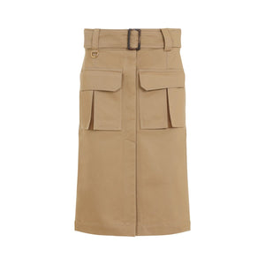 CHLOÉ Stylish Cargo Midi Skirt