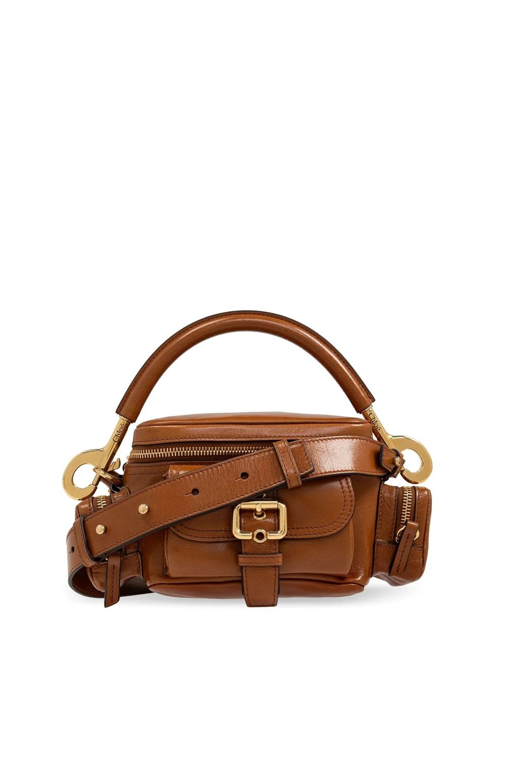 CHLOÉ Leather Crossbody Camera Handbag