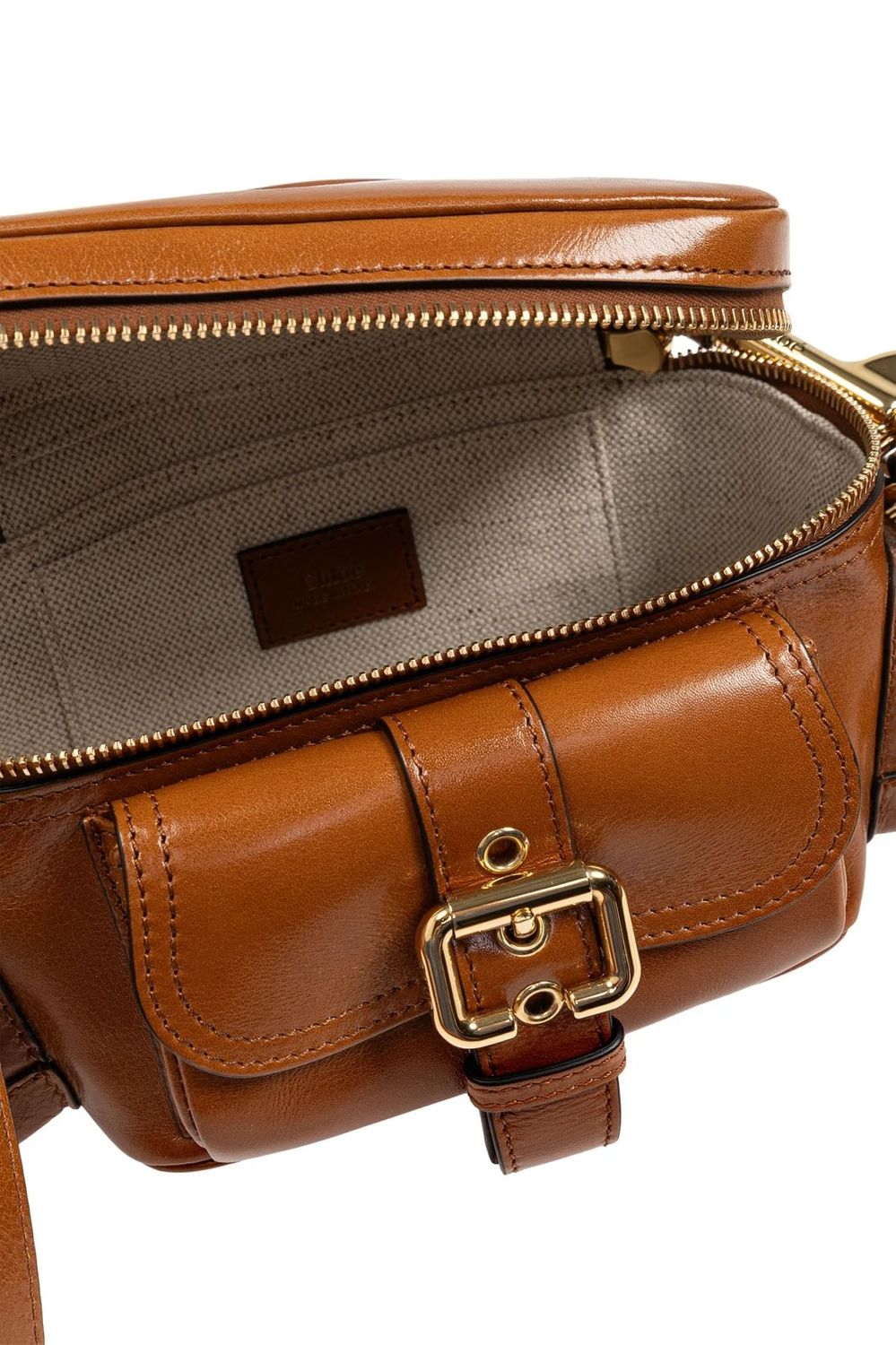 CHLOÉ Leather Crossbody Camera Handbag