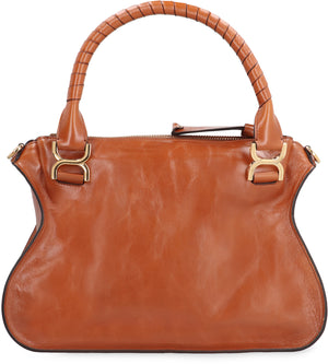 CHLOÉ Marcie Leather Shoulder Handbag (36x28x12cm)