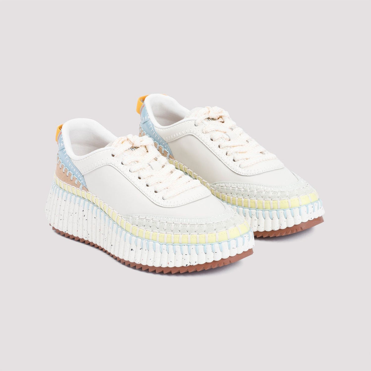 CHLOÉ Giày Sneaker Nhiều Màu Trắng cho Nữ - Xuân/Hè 2024