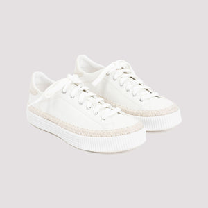 CHLOÉ NUDE & NEUTRALS LEATHER SNEAKERS FOR WOMEN