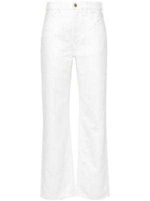 CHLOÉ Fashionable High-Waisted White Pants for Women