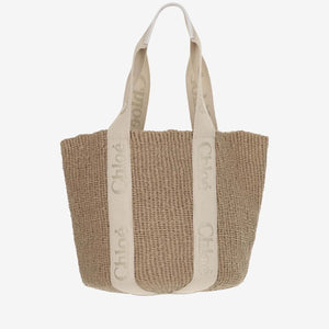 CHLOÉ Summer Elegance Large Woody Basket Tote - GOLDC