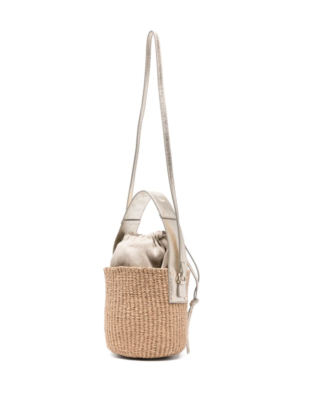 CHLOÉ Mini Raffia Bucket Handbag