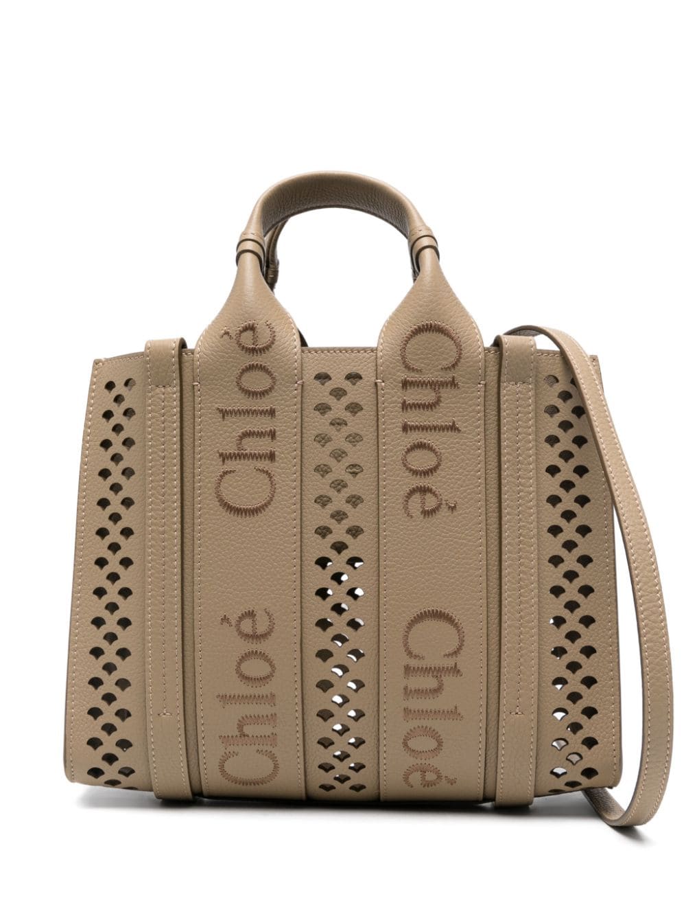 CHLOÉ Mini Leather Open Top Tote Handbag