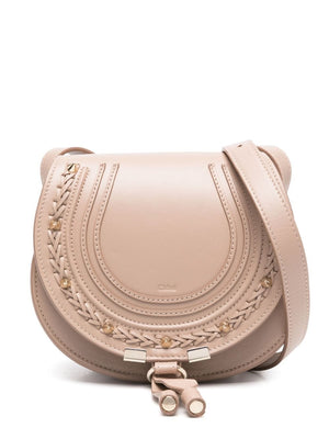 CHLOÉ Mini Saddle Handbag with Studs