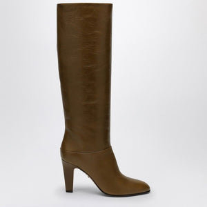 CHLOÉ EVE LEATHER HEEL BOOTS