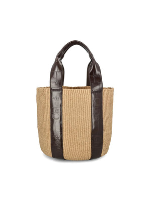 CHLOÉ Large Woody Basket Shopping Bag