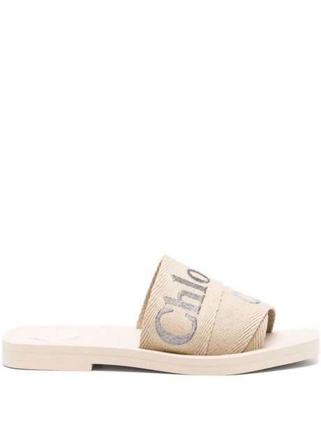 CHLOÉ Flat Logo Sandals for Women