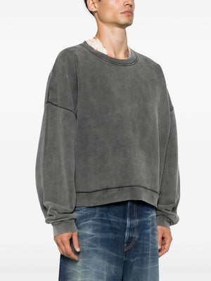 ACNE STUDIOS Logo Patch Crewneck Sweatshirt - Unisex, Standard Men's Sizing