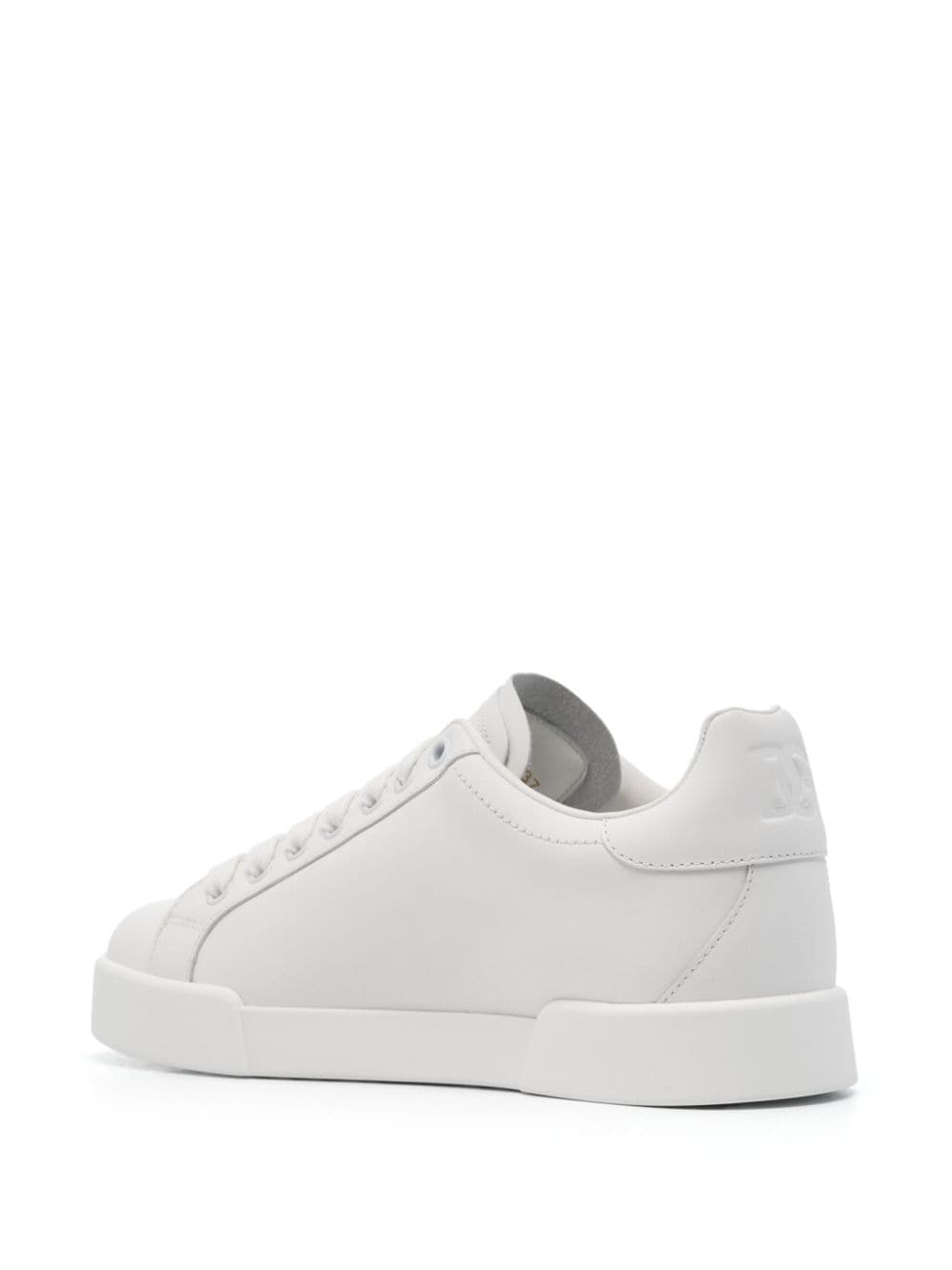 DOLCE & GABBANA Portofino White Leather Sneakers