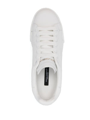 DOLCE & GABBANA Portofino White Leather Sneakers