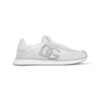 DOLCE & GABBANA White Sneakers with Gray Logo for Women