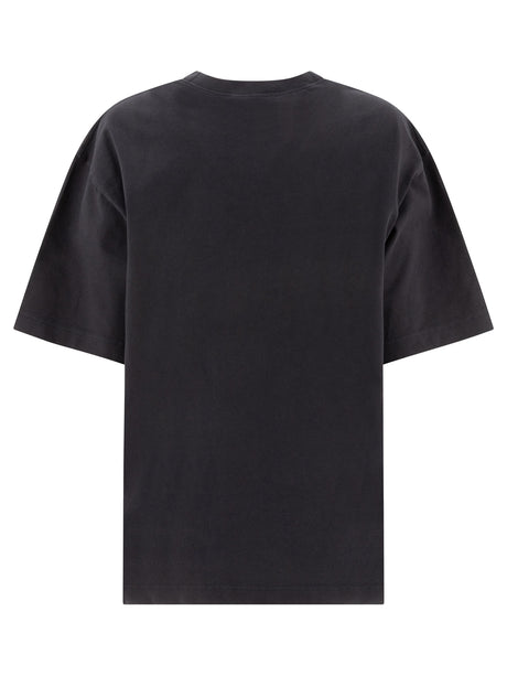 ACNE STUDIOS Elegant U-Styled Black Tee for Women