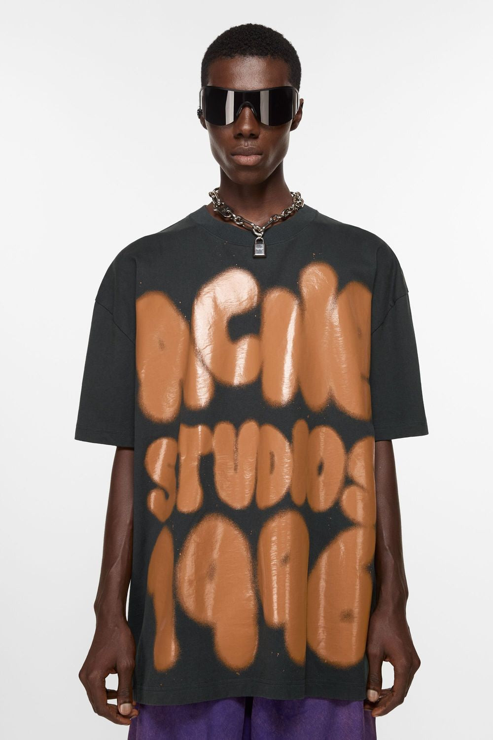 ACNE STUDIOS Men's Spray Logo T-Shirt