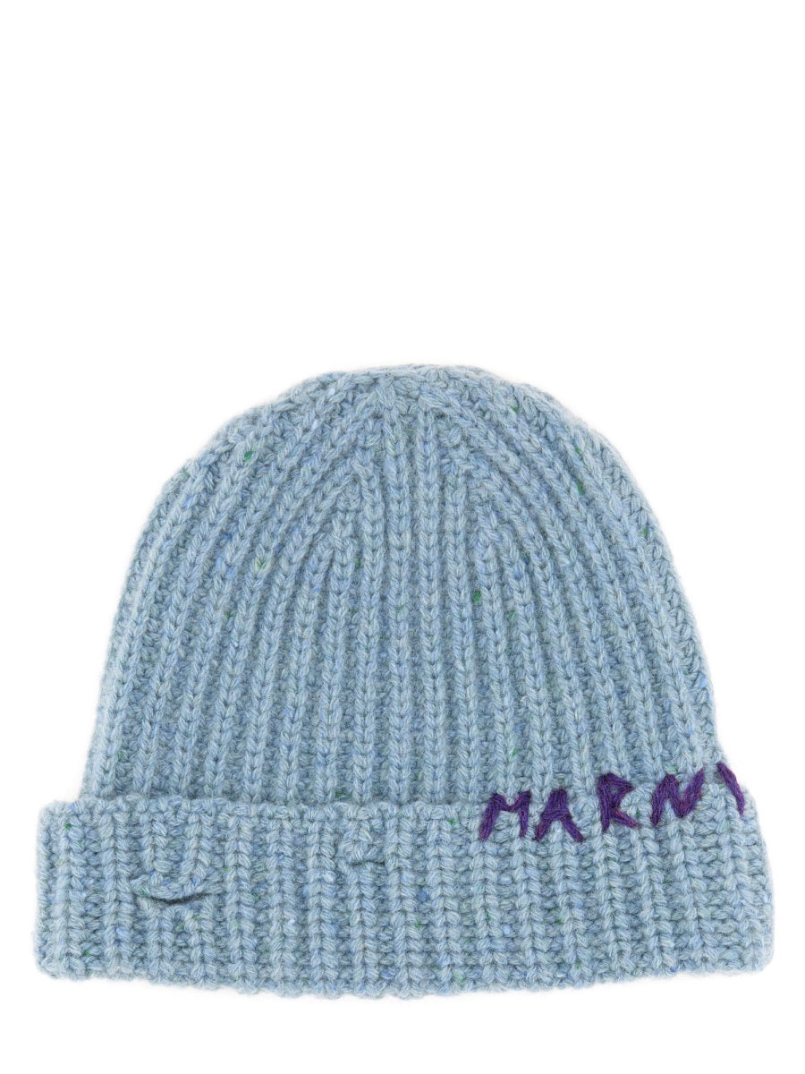 MARNI Women's Virgin Wool Knit Beanie Hat