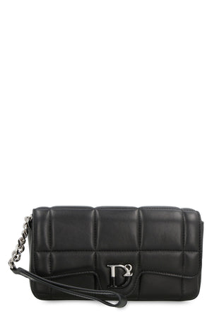 DSQUARED2 Quilted Leather Clutch for Stylish Women