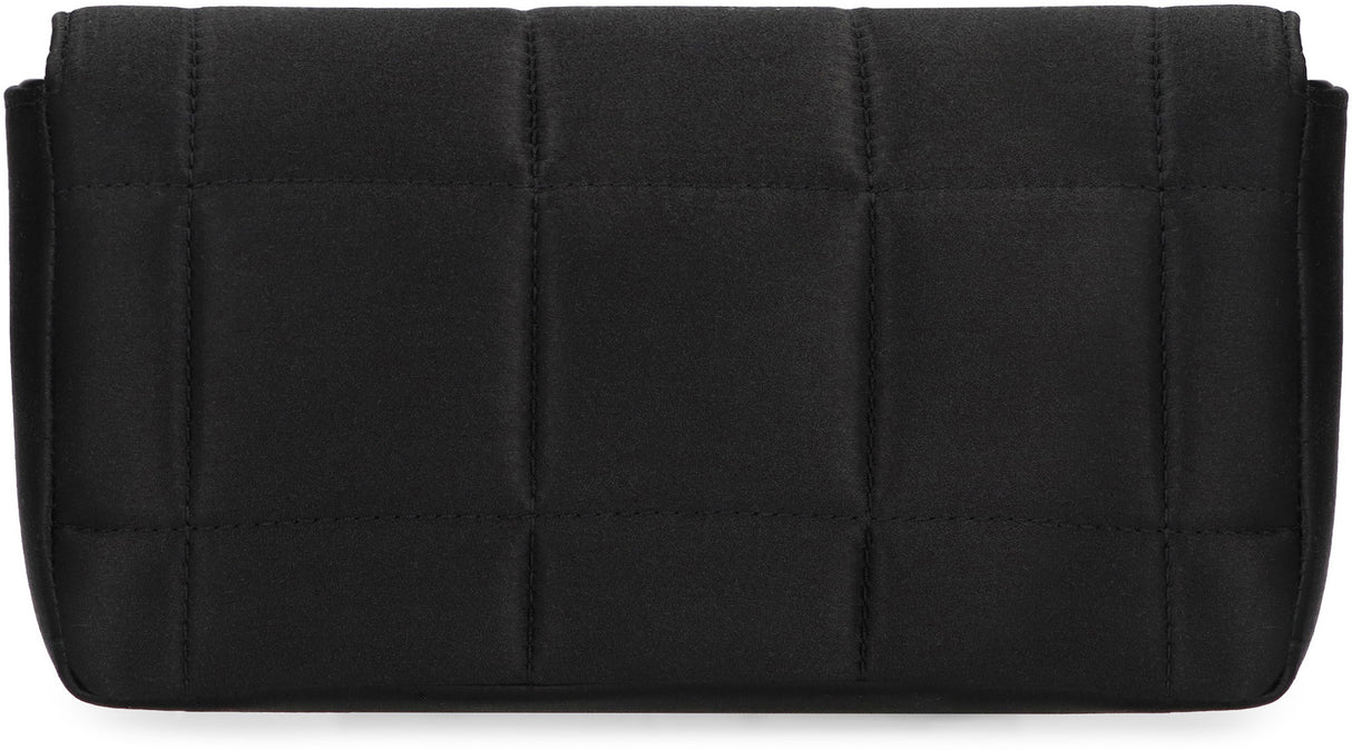 DSQUARED2 Quilted Satin Clutch with Embellished Details for Women