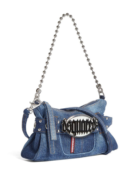 DSQUARED2 Gothic Denim Clutch Handbag