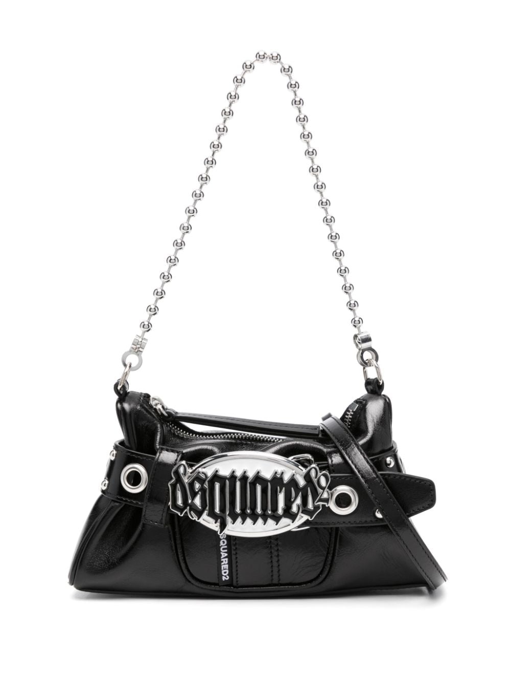 DSQUARED2 Gothic Leather Belt Handbag - Black, SS24