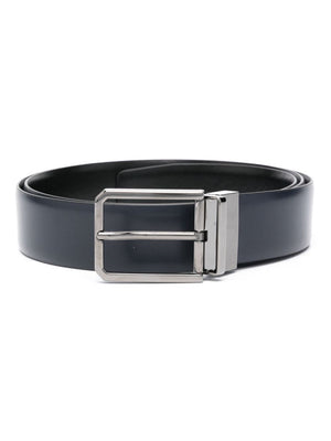 SANTONI Classic Regular Leather Belt for Men