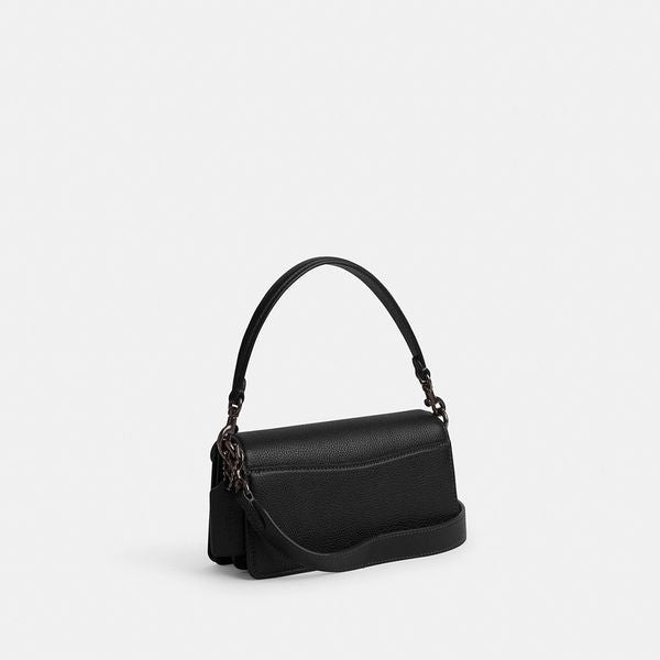 COACH Polished Black Leather Crossbody Bag for Women - SS24 Collection