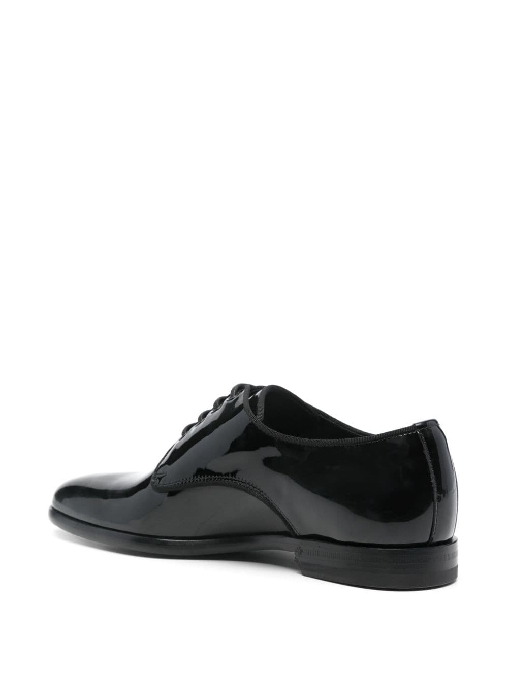 DOLCE & GABBANA Elegant Patent Leather Derby Dress Shoes for Women