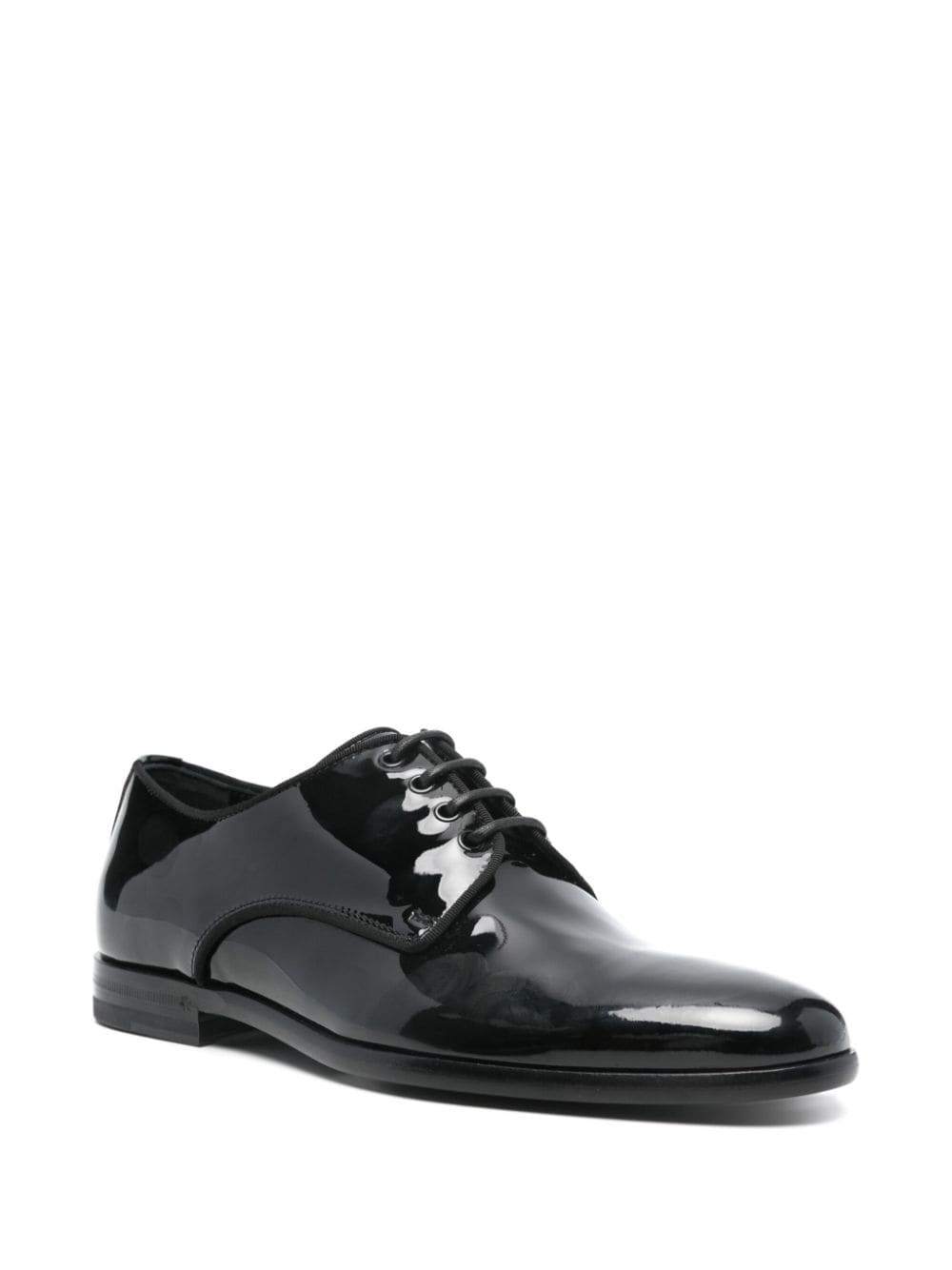 DOLCE & GABBANA Elegant Patent Leather Derby Dress Shoes for Women