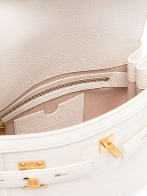 BALMAIN Luxurious Cream Pouch Handbag for Women - SS24 Collection