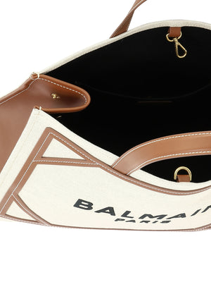 BALMAIN Fashionable Beige Tote Bag for Women - 2024 Collection