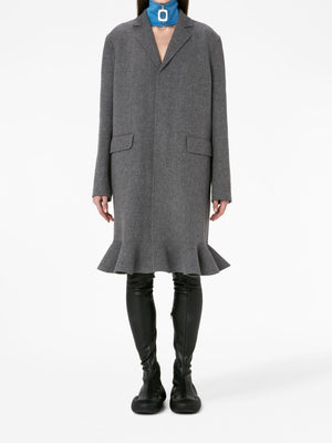JW ANDERSON Elegant Grey Wool Jacket for Stylish Women - FW23 Collection
