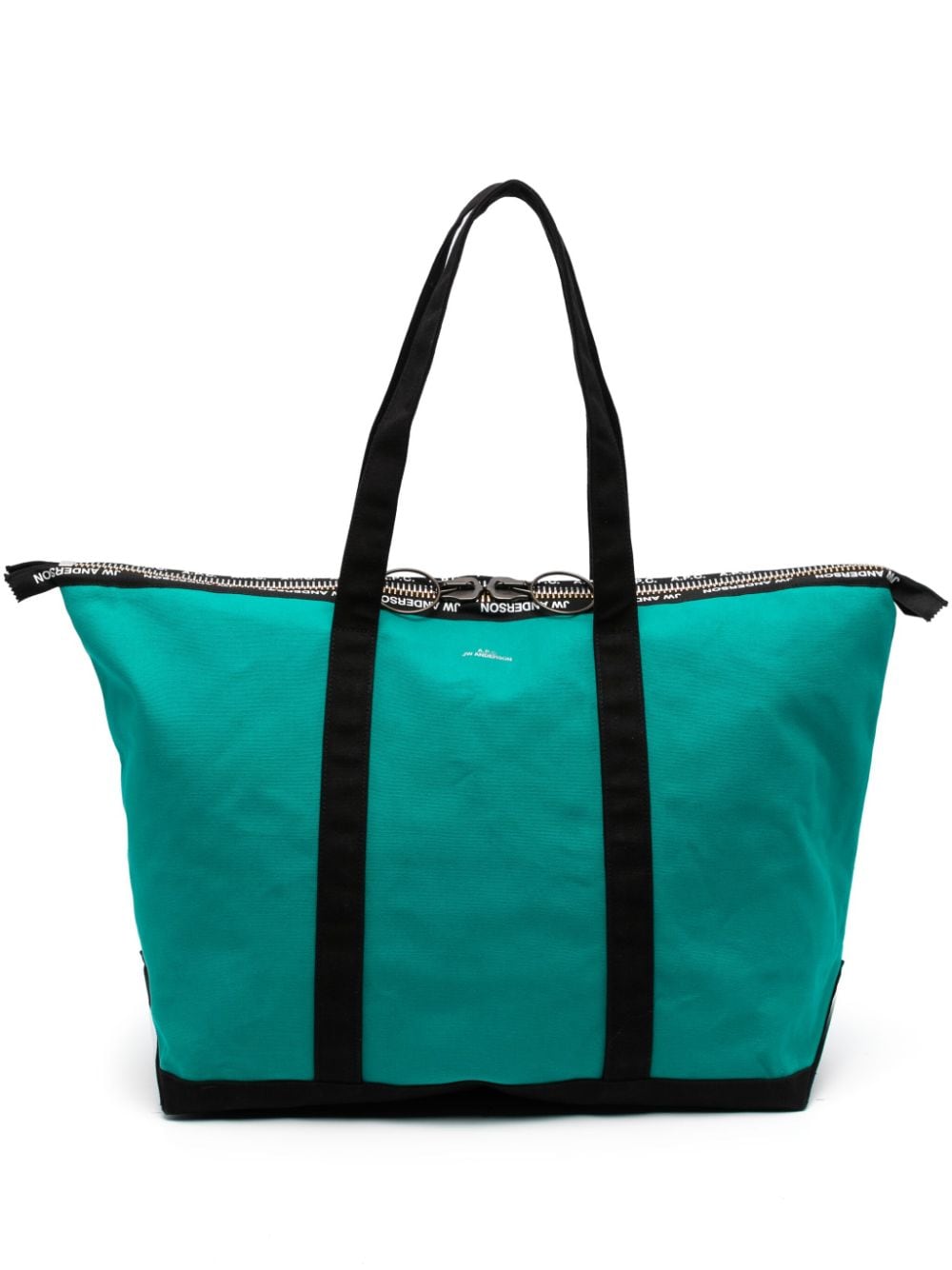 JW ANDERSON X APC Jade Green Cotton Tote Handbag for Men