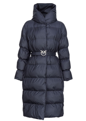 PINKO Quilted Love Birds Buckle Jacket for Women