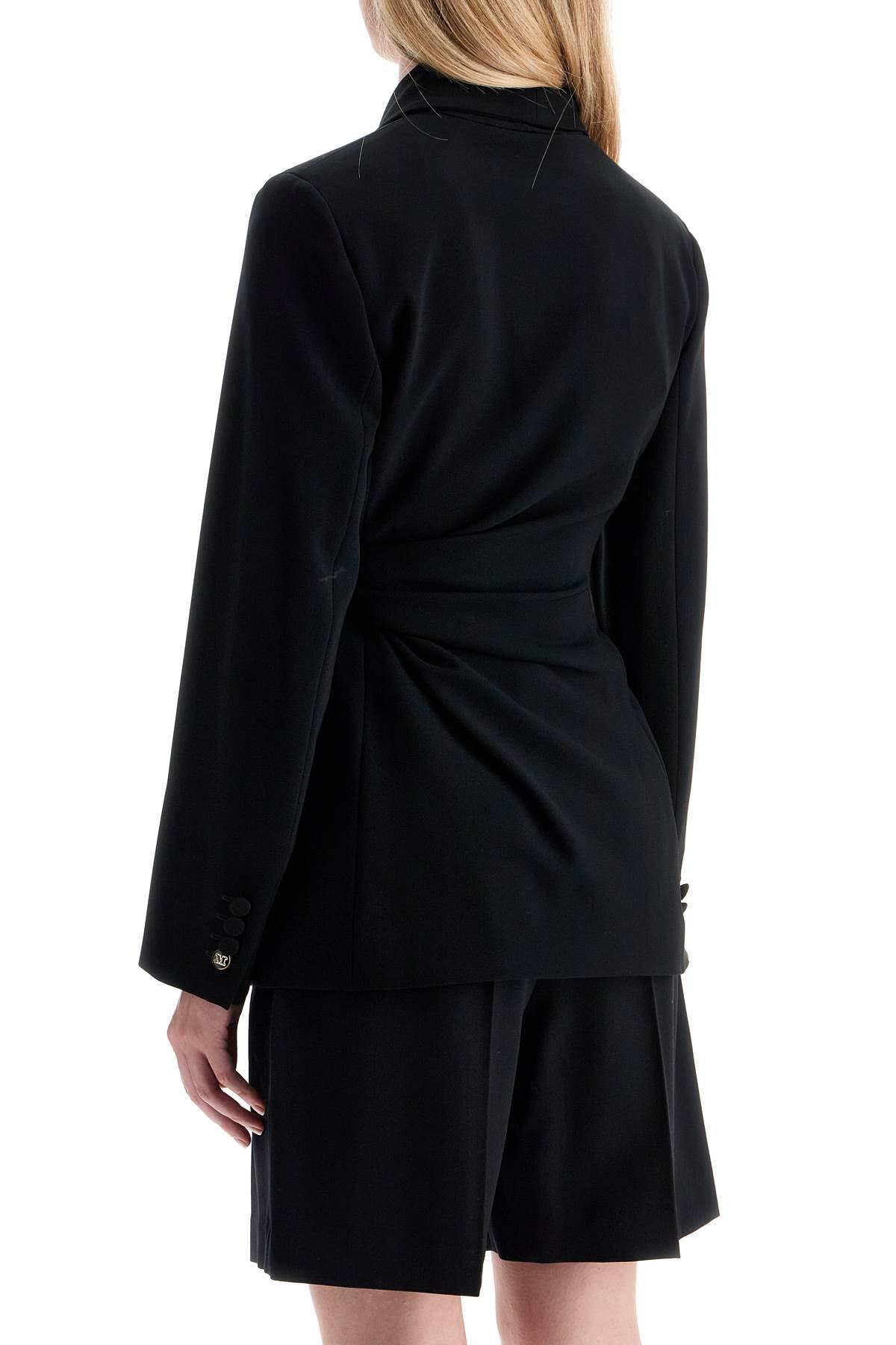 MAX MARA PIANOFORTE Asymmetrical Draped Robe Jacket - IT Size 38