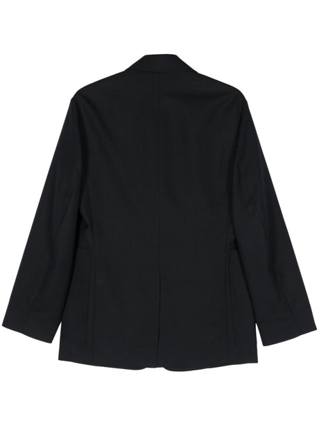 STUDIO NICHOLSON Wool Single-Breasted Blazer Jacket