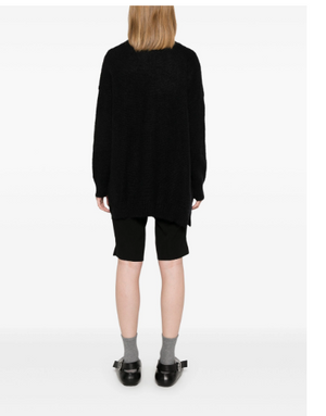 PINKO Open-Front Black Knit Sweater - Women