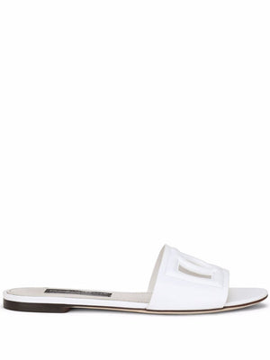 DOLCE & GABBANA White Women's Sandals for the Spring/Summer Season