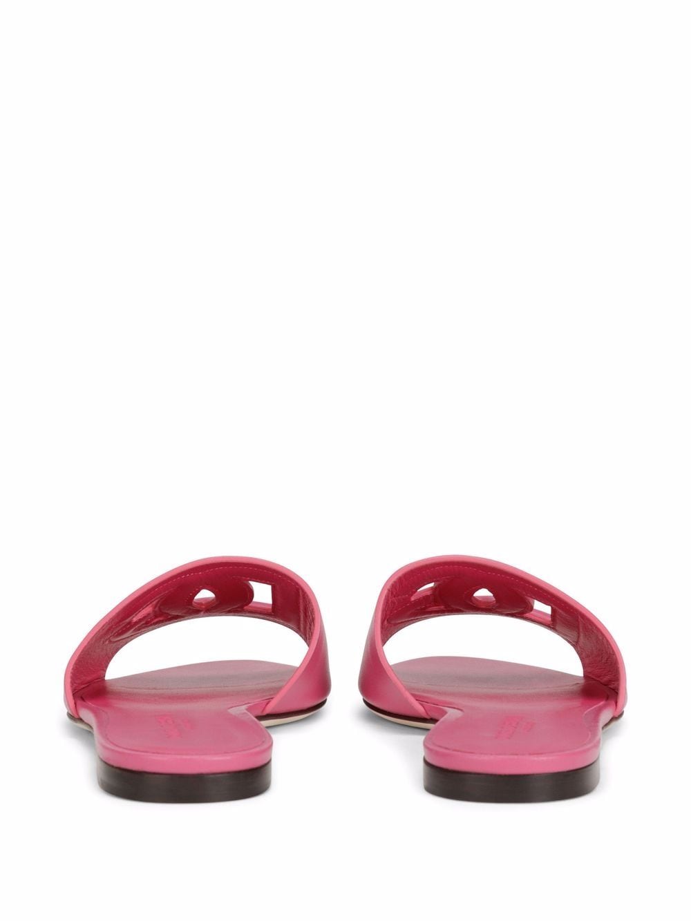 DOLCE & GABBANA Pink Leather Sandals for Stylish Women