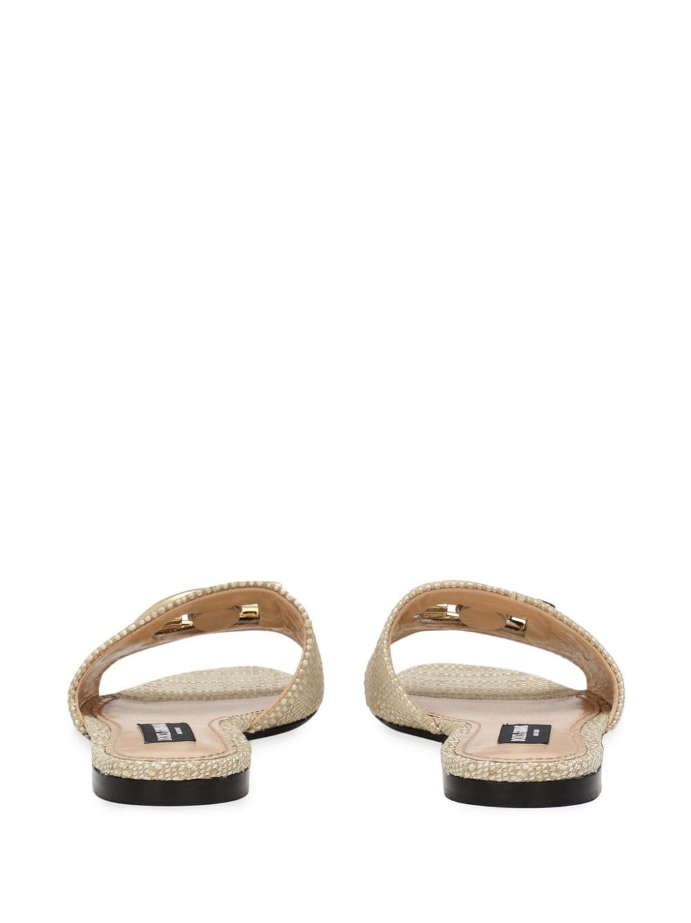 DOLCE & GABBANA Beige Mule/Slippers for Women - 24SS Fashion Sandals