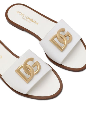 DOLCE & GABBANA Elegant Logo Sandals