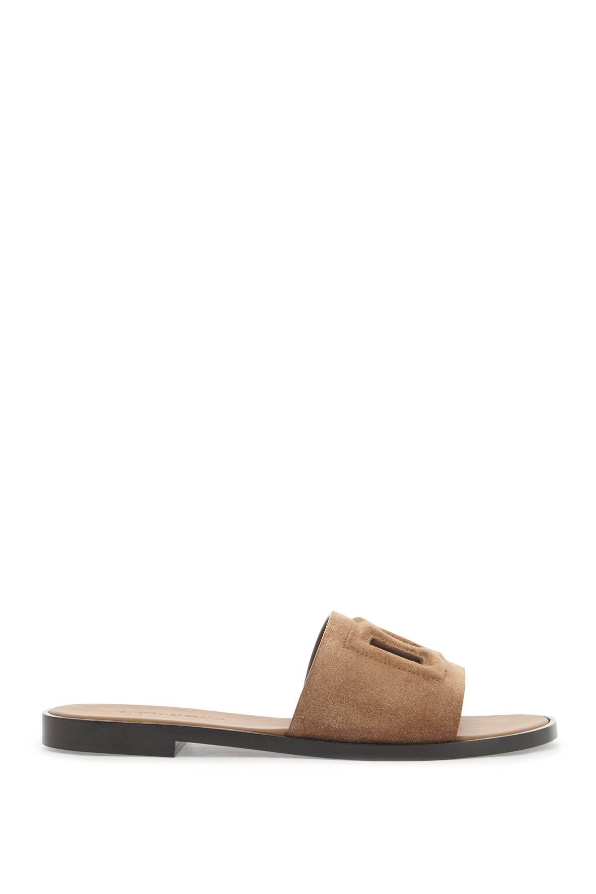 DOLCE & GABBANA DG Logo Suede Slide Sandals for Women