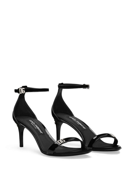 DOLCE & GABBANA Stylish Black Women's Sandals for The Spring/Summer Season