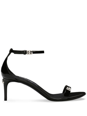 DOLCE & GABBANA Stylish Black Women's Sandals for The Spring/Summer Season