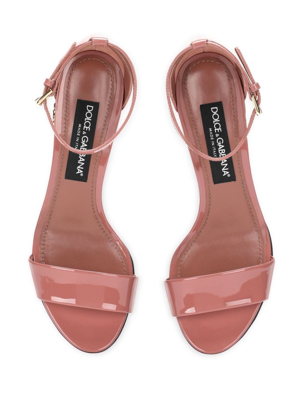 DOLCE & GABBANA Glossy Pink Sandals - Italian Craftsmanship and Luxury