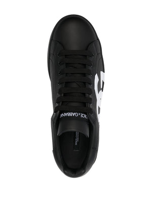 DOLCE & GABBANA Men's Portofino Sneakers with DG Logo