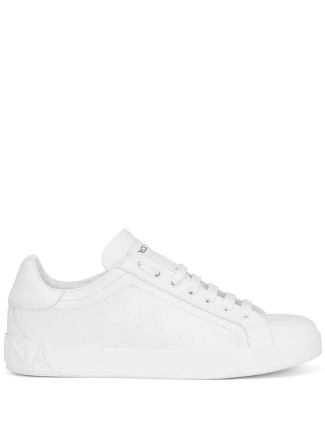 DOLCE & GABBANA Lambskin Logo Sneakers for Men