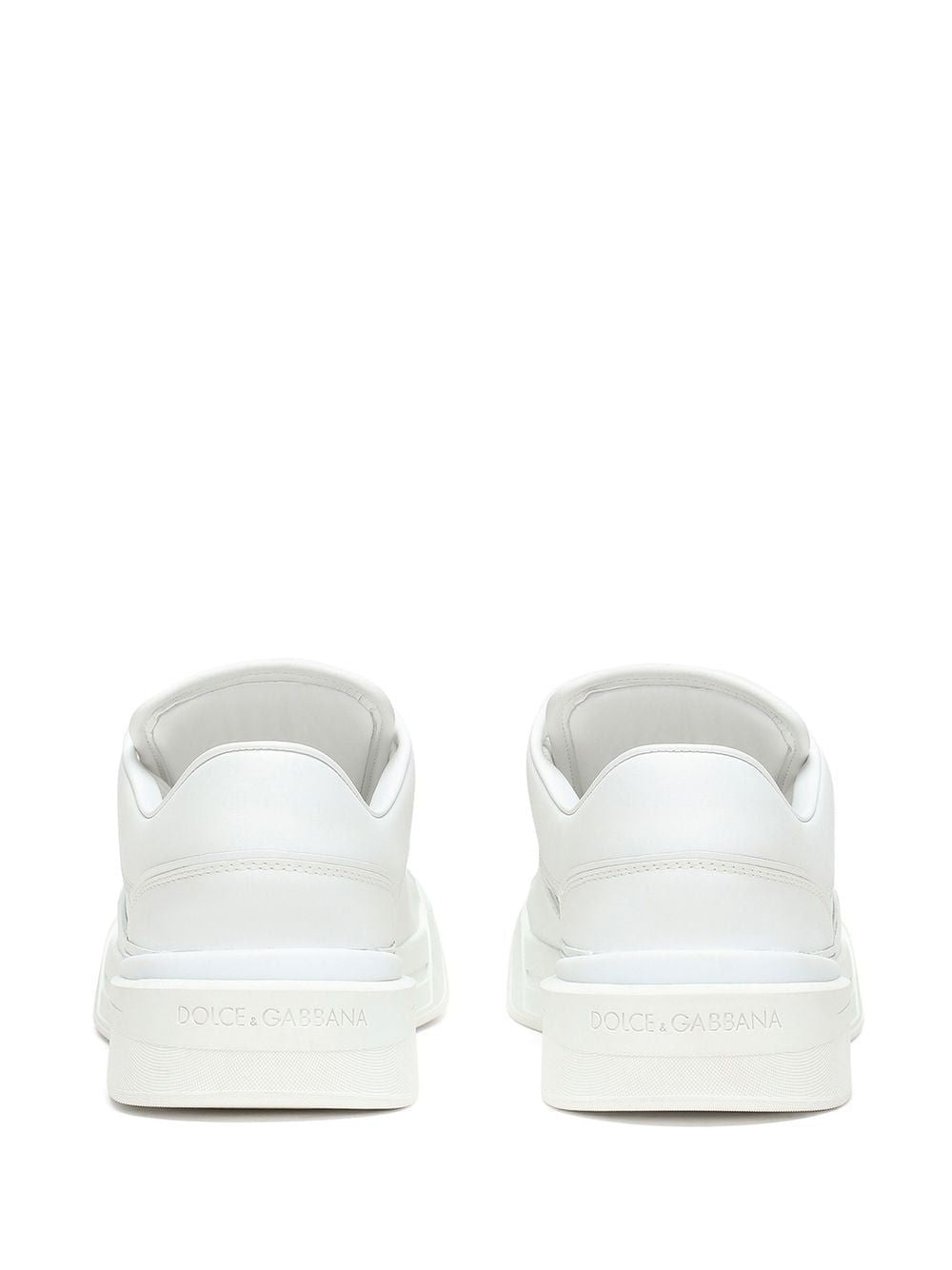 DOLCE & GABBANA NEW ROME Leather Sneakers for Men in White - SS23 Collection