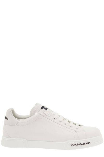 DOLCE & GABBANA Portofino Nappa Leather Sneakers